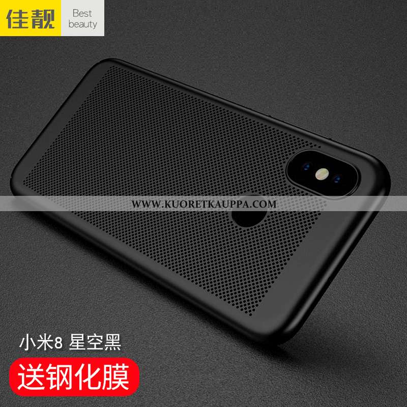 Kuori Xiaomi Mi 8, Kuoret Xiaomi Mi 8, Kotelo Xiaomi Mi 8 Pesty Suede Suuntaus Valo Leimahtaa Tumman