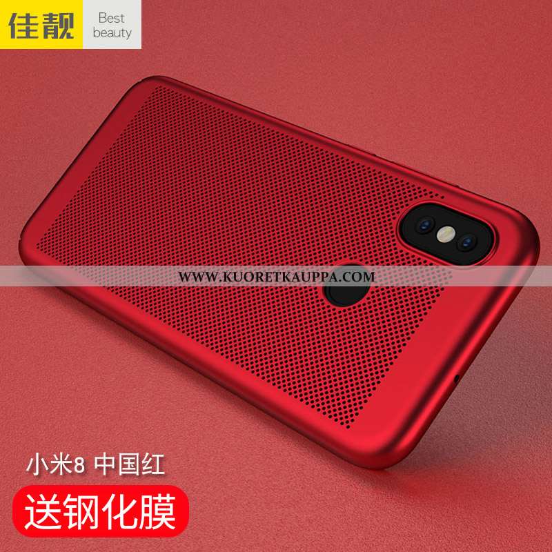 Kuori Xiaomi Mi 8, Kuoret Xiaomi Mi 8, Kotelo Xiaomi Mi 8 Pesty Suede Suuntaus Valo Leimahtaa Tumman