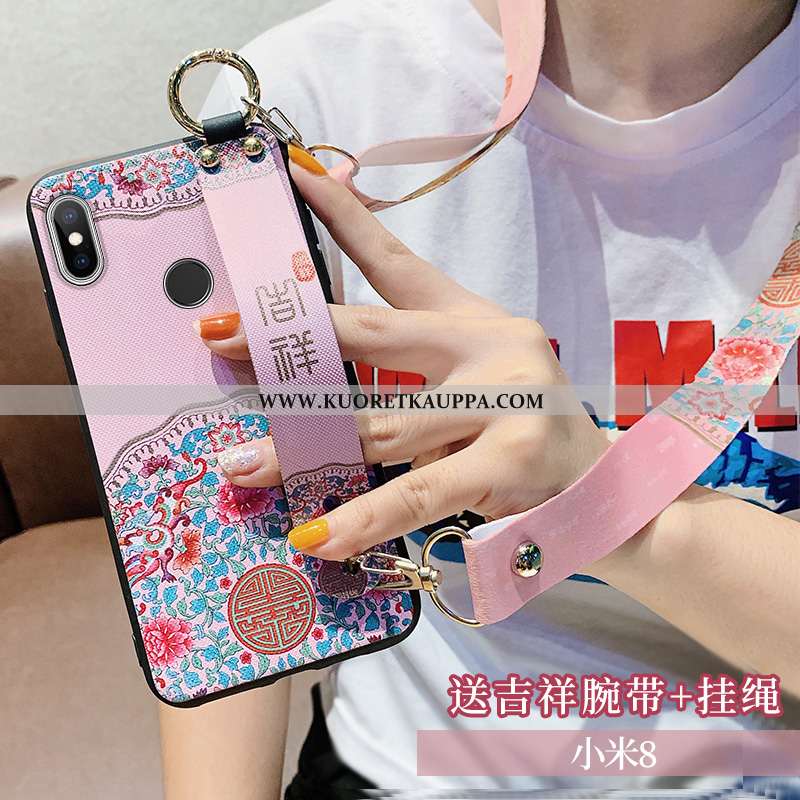 Kuori Xiaomi Mi 8, Kuoret Xiaomi Mi 8, Kotelo Xiaomi Mi 8 Ripustettavat Koristeet Ripustettava Kaula