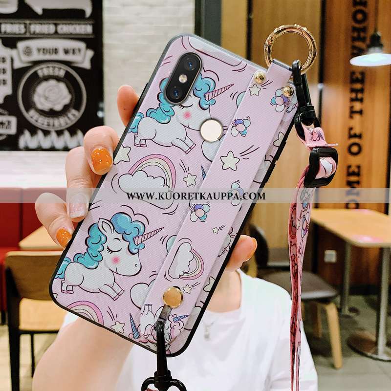 Kuori Xiaomi Mi 8, Kuoret Xiaomi Mi 8, Kotelo Xiaomi Mi 8 Sarjakuva Ihana Puhelimen Murtumaton Ripus