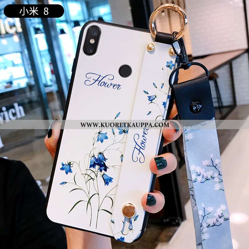 Kuori Xiaomi Mi 8, Kuoret Xiaomi Mi 8, Kotelo Xiaomi Mi 8 Silikoni Suojaus Yksinkertainen Tila Sinin