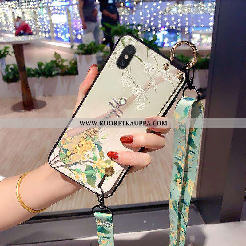 Kuori Xiaomi Mi 8, Kuoret Xiaomi Mi 8, Kotelo Xiaomi Mi 8 Suojaus Pesty Suede Ripustettavat Koristee