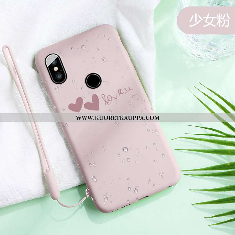 Kuori Xiaomi Mi 8, Kuoret Xiaomi Mi 8, Kotelo Xiaomi Mi 8 Suuntaus Pehmeä Neste Suojaus Pieni Punain