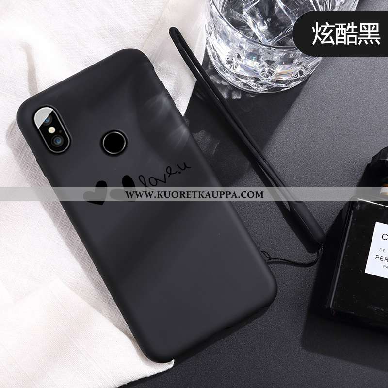 Kuori Xiaomi Mi 8, Kuoret Xiaomi Mi 8, Kotelo Xiaomi Mi 8 Suuntaus Pehmeä Neste Suojaus Pieni Punain