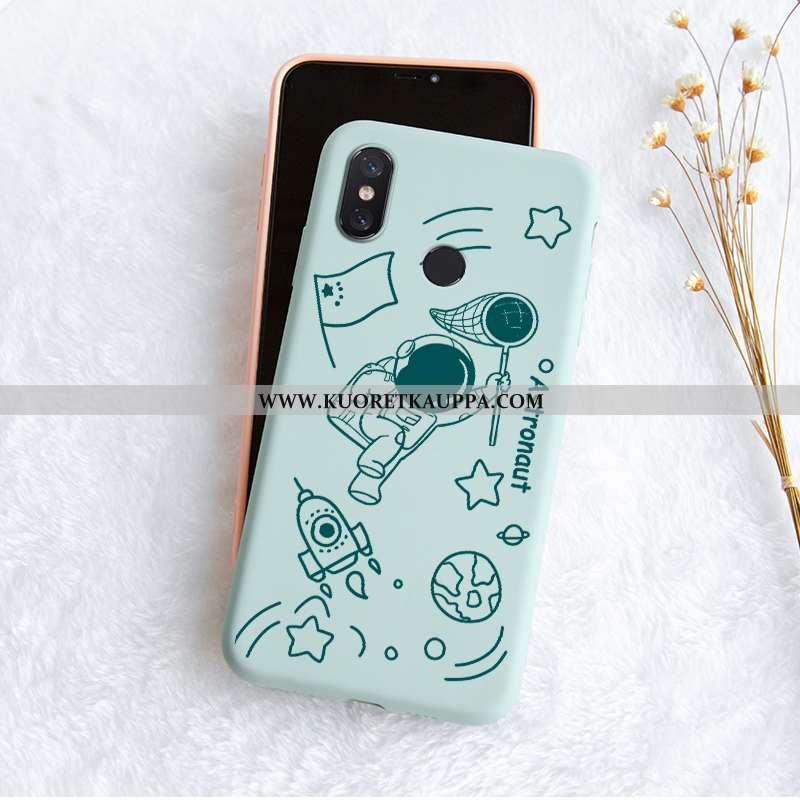 Kuori Xiaomi Mi 8, Kuoret Xiaomi Mi 8, Kotelo Xiaomi Mi 8 Suuntaus Pehmeä Neste Tuuli Silikoni Sinin