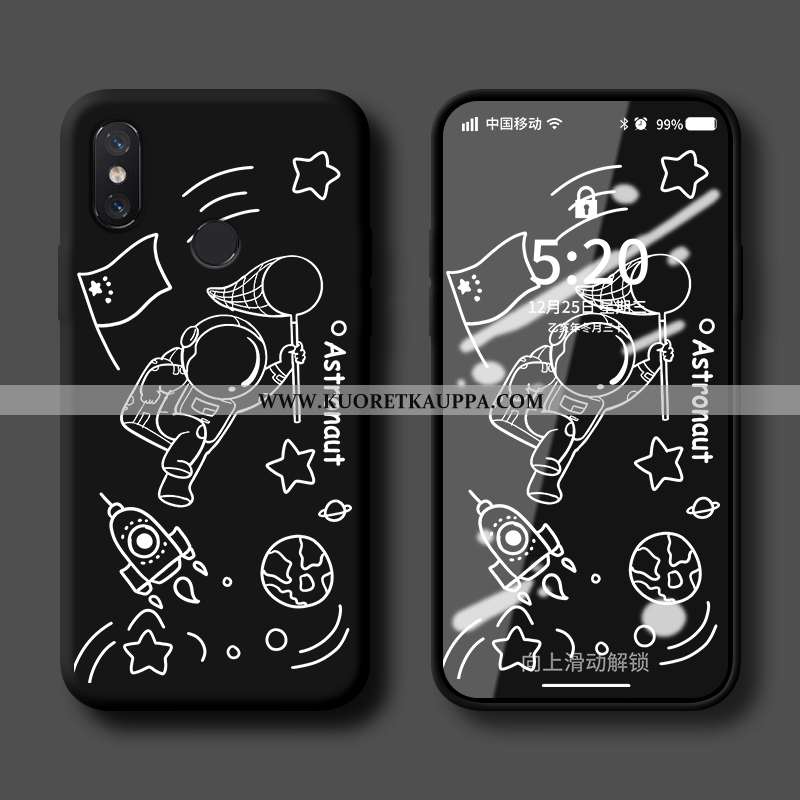 Kuori Xiaomi Mi 8, Kuoret Xiaomi Mi 8, Kotelo Xiaomi Mi 8 Suuntaus Pehmeä Neste Tuuli Silikoni Sinin