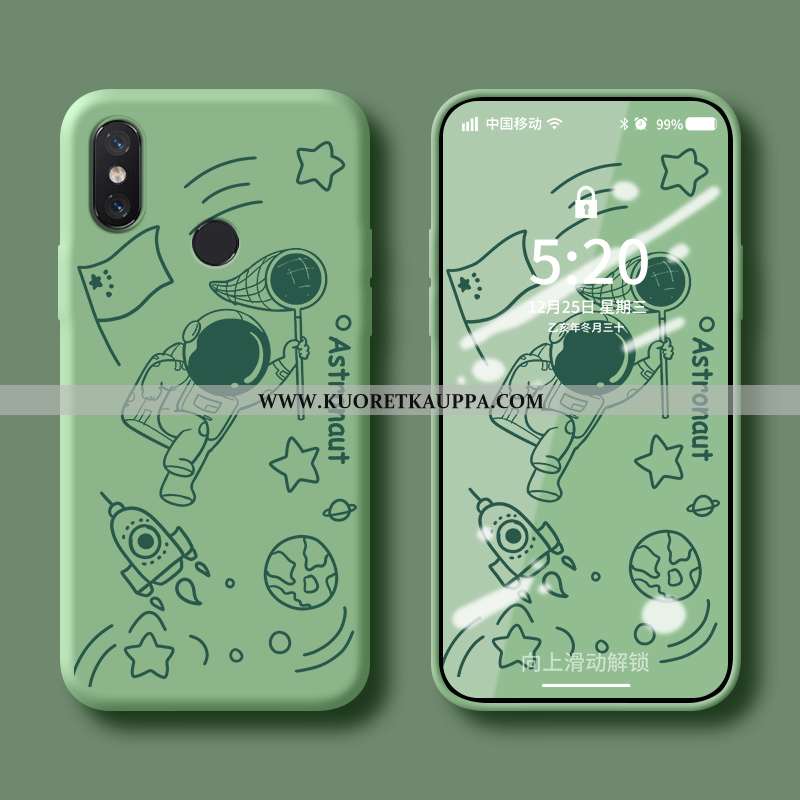 Kuori Xiaomi Mi 8, Kuoret Xiaomi Mi 8, Kotelo Xiaomi Mi 8 Suuntaus Pehmeä Neste Tuuli Silikoni Sinin