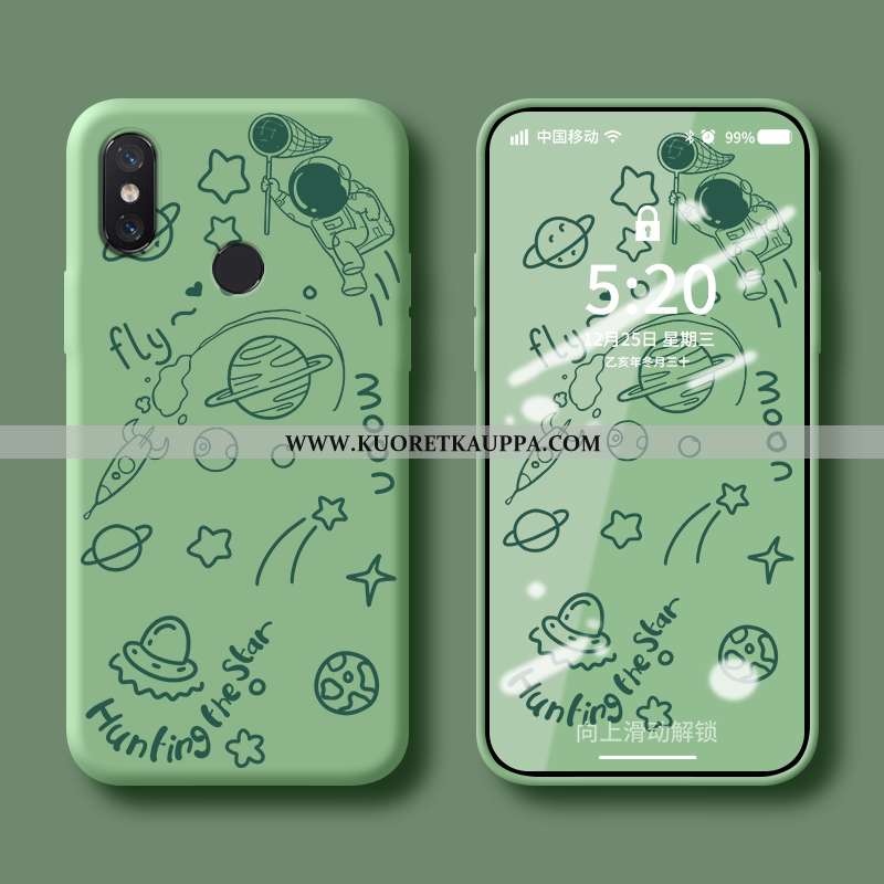 Kuori Xiaomi Mi 8, Kuoret Xiaomi Mi 8, Kotelo Xiaomi Mi 8 Suuntaus Pehmeä Neste Tuuli Silikoni Sinin