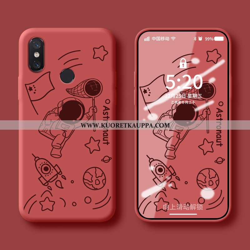 Kuori Xiaomi Mi 8, Kuoret Xiaomi Mi 8, Kotelo Xiaomi Mi 8 Suuntaus Pehmeä Neste Tuuli Silikoni Sinin