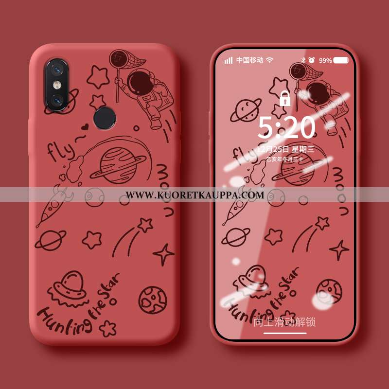 Kuori Xiaomi Mi 8, Kuoret Xiaomi Mi 8, Kotelo Xiaomi Mi 8 Suuntaus Pehmeä Neste Tuuli Silikoni Sinin