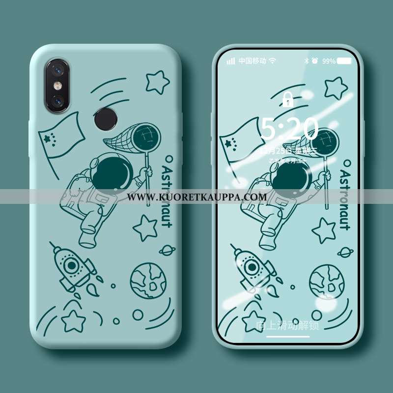 Kuori Xiaomi Mi 8, Kuoret Xiaomi Mi 8, Kotelo Xiaomi Mi 8 Suuntaus Pehmeä Neste Tuuli Silikoni Sinin