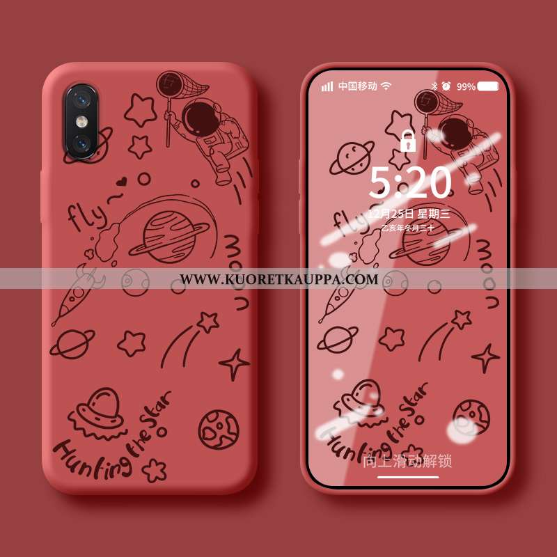 Kuori Xiaomi Mi 8, Kuoret Xiaomi Mi 8, Kotelo Xiaomi Mi 8 Suuntaus Pehmeä Neste Tuuli Silikoni Sinin