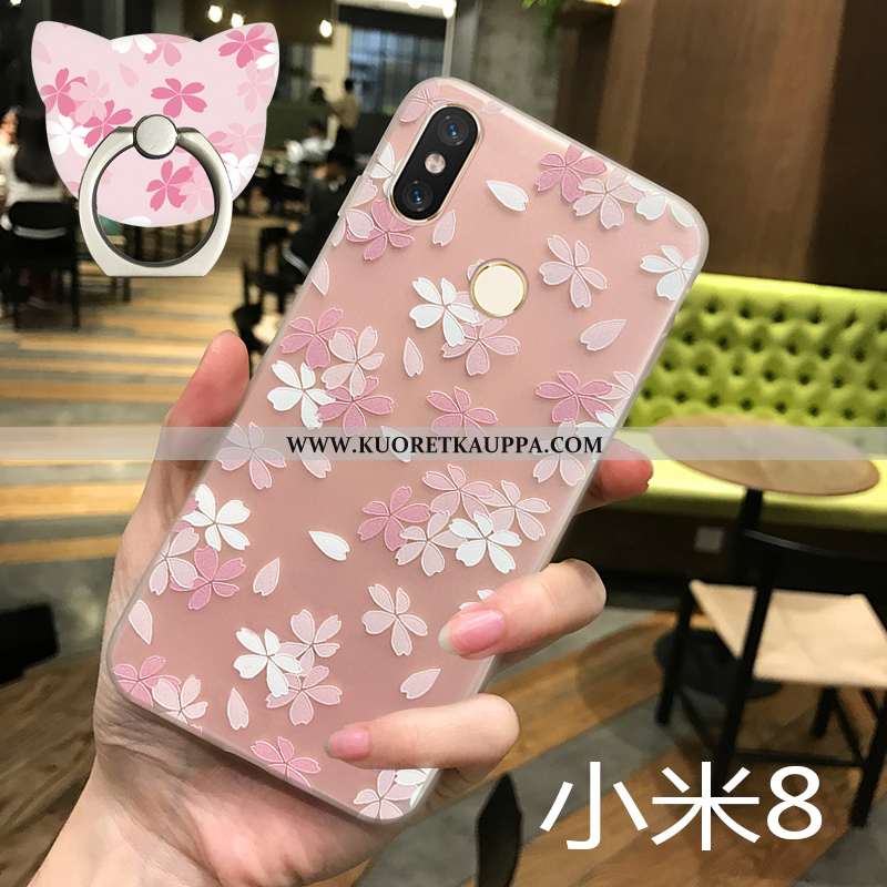Kuori Xiaomi Mi 8, Kuoret Xiaomi Mi 8, Kotelo Xiaomi Mi 8 Suuntaus Ultra Silikoni Pieni Pinkki