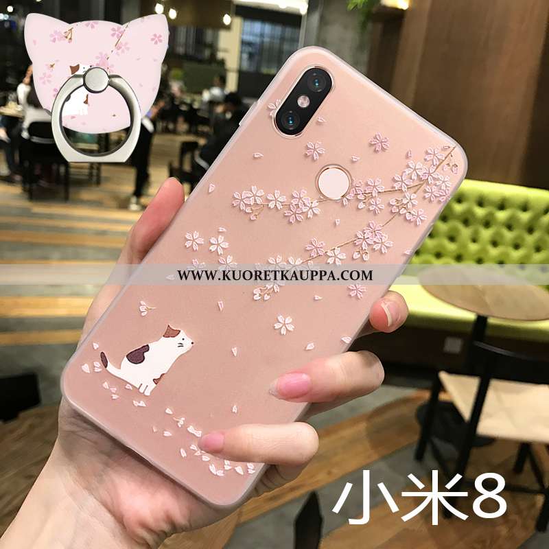 Kuori Xiaomi Mi 8, Kuoret Xiaomi Mi 8, Kotelo Xiaomi Mi 8 Suuntaus Ultra Silikoni Pieni Pinkki