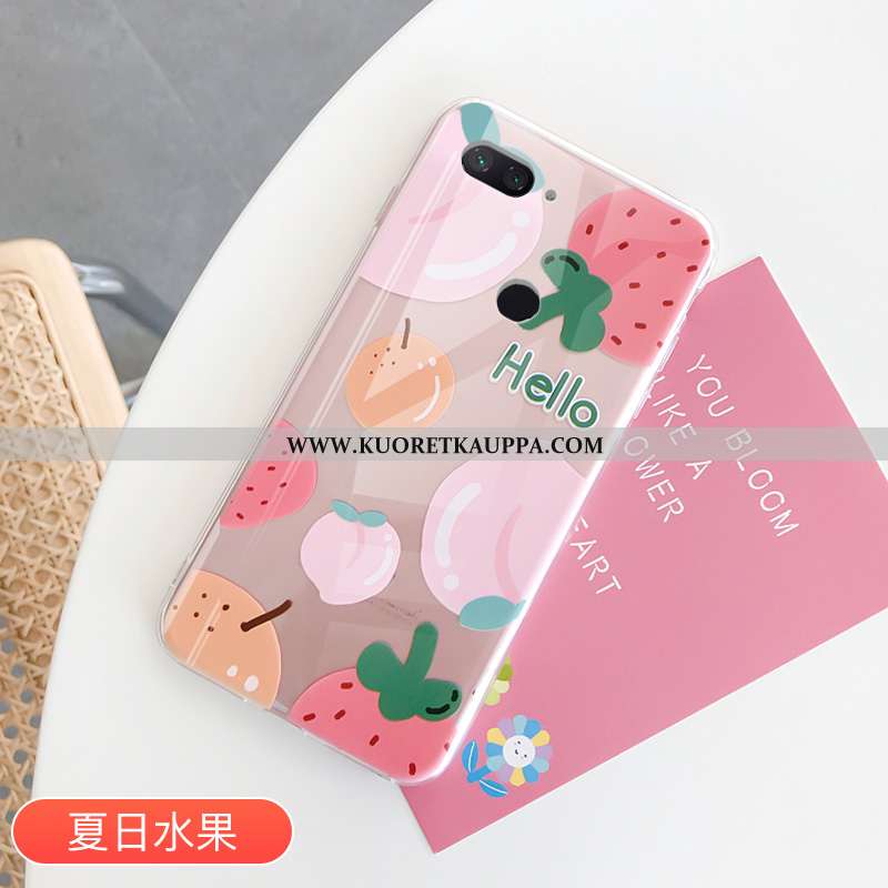 Kuori Xiaomi Mi 8 Lite, Kuoret Xiaomi Mi 8 Lite, Kotelo Xiaomi Mi 8 Lite Läpinäkyvä Suuntaus Jauhe S