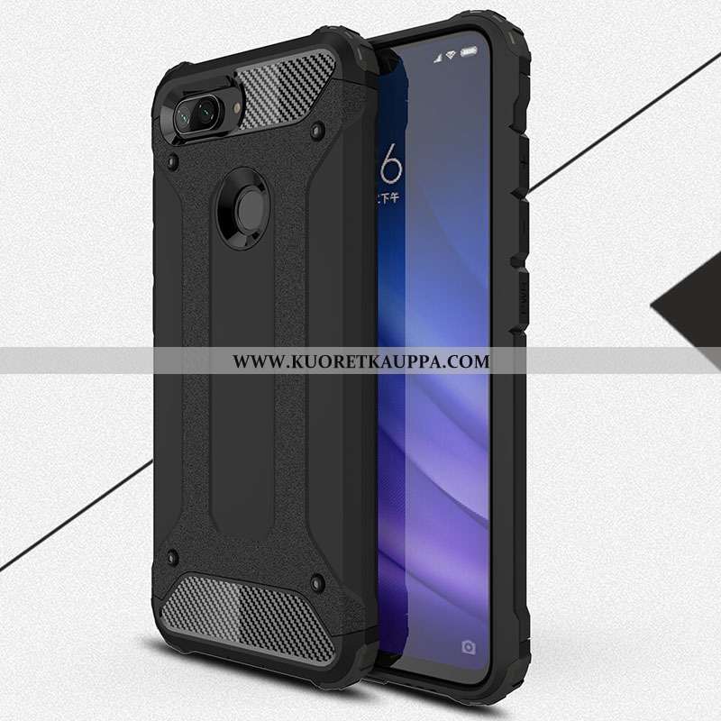 Kuori Xiaomi Mi 8 Lite, Kuoret Xiaomi Mi 8 Lite, Kotelo Xiaomi Mi 8 Lite Pesty Suede Kukkakuvio Kova