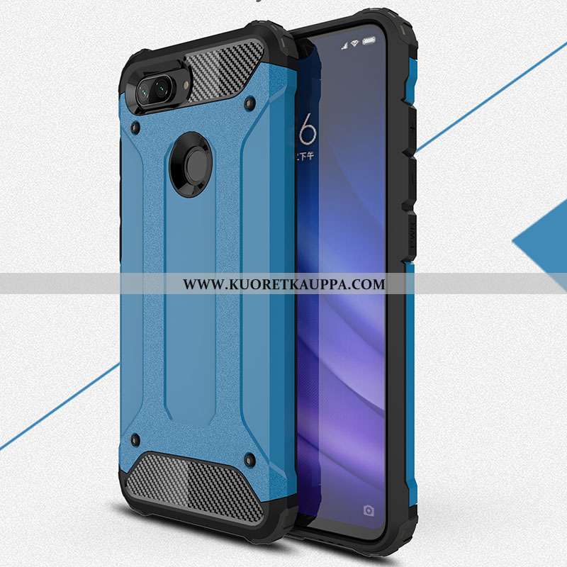 Kuori Xiaomi Mi 8 Lite, Kuoret Xiaomi Mi 8 Lite, Kotelo Xiaomi Mi 8 Lite Pesty Suede Kukkakuvio Kova