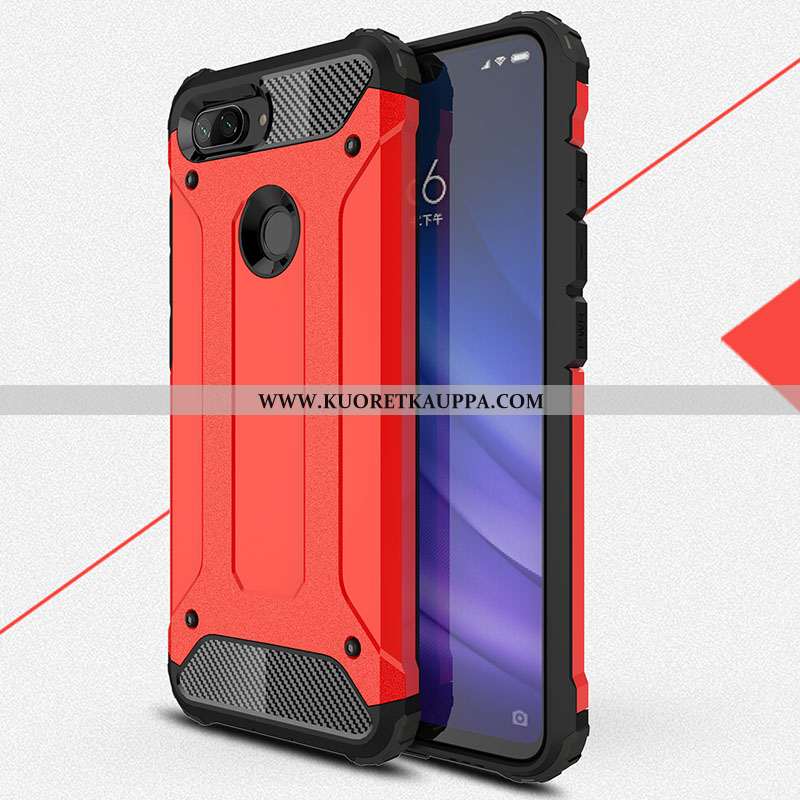 Kuori Xiaomi Mi 8 Lite, Kuoret Xiaomi Mi 8 Lite, Kotelo Xiaomi Mi 8 Lite Pesty Suede Kukkakuvio Kova