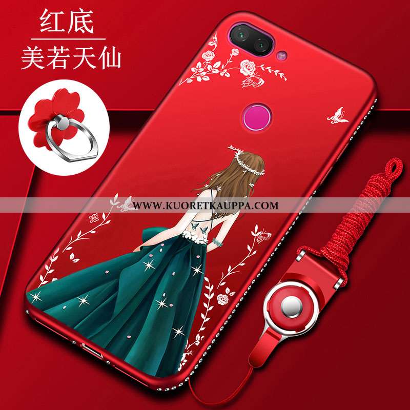 Kuori Xiaomi Mi 8 Lite, Kuoret Xiaomi Mi 8 Lite, Kotelo Xiaomi Mi 8 Lite Pesty Suede Ripustettavat K