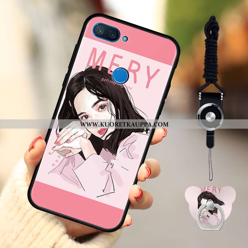 Kuori Xiaomi Mi 8 Lite, Kuoret Xiaomi Mi 8 Lite, Kotelo Xiaomi Mi 8 Lite Sarjakuva Pehmeä Neste Pest