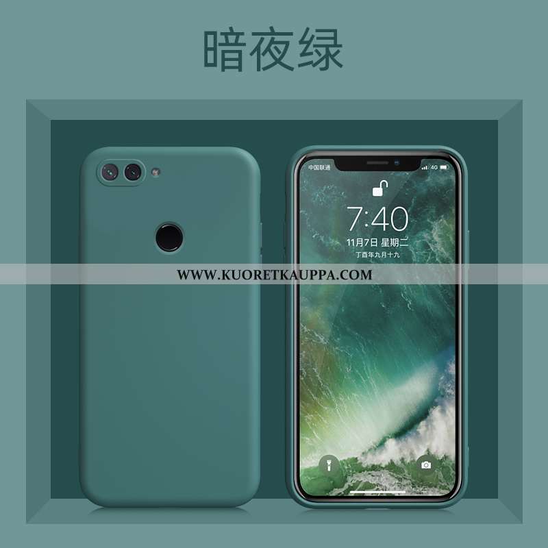 Kuori Xiaomi Mi 8 Lite, Kuoret Xiaomi Mi 8 Lite, Kotelo Xiaomi Mi 8 Lite Silikoni Suojaus Sininen Pe
