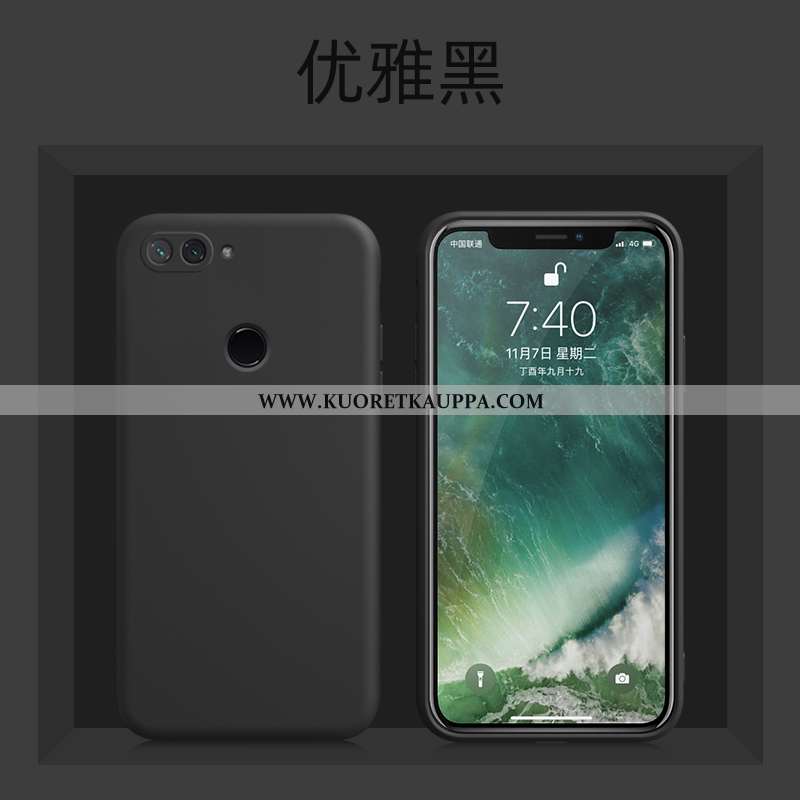 Kuori Xiaomi Mi 8 Lite, Kuoret Xiaomi Mi 8 Lite, Kotelo Xiaomi Mi 8 Lite Silikoni Suojaus Sininen Pe