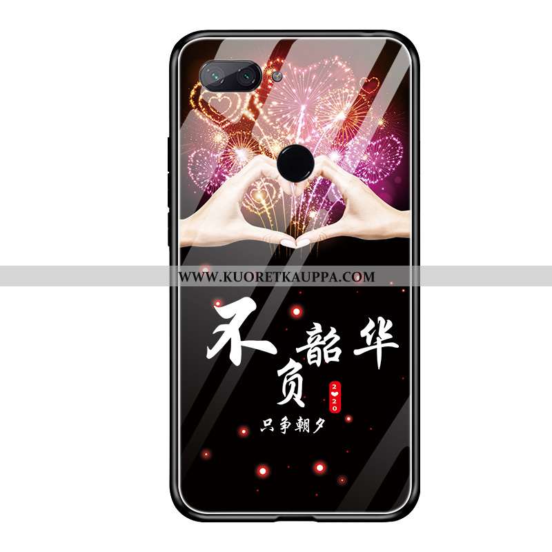 Kuori Xiaomi Mi 8 Lite, Kuoret Xiaomi Mi 8 Lite, Kotelo Xiaomi Mi 8 Lite Suojaus Lasi Silikoni Puhel