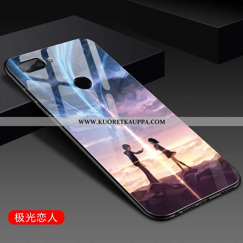 Kuori Xiaomi Mi 8 Lite, Kuoret Xiaomi Mi 8 Lite, Kotelo Xiaomi Mi 8 Lite Suojaus Lasi Silikoni Puhel