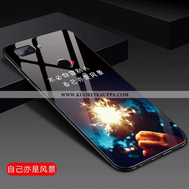 Kuori Xiaomi Mi 8 Lite, Kuoret Xiaomi Mi 8 Lite, Kotelo Xiaomi Mi 8 Lite Suojaus Lasi Silikoni Puhel