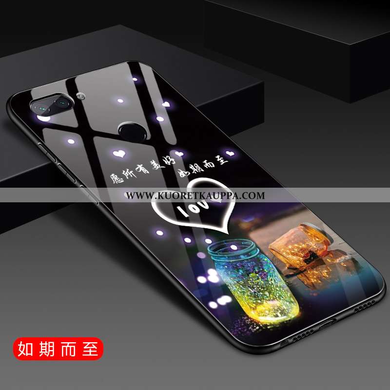 Kuori Xiaomi Mi 8 Lite, Kuoret Xiaomi Mi 8 Lite, Kotelo Xiaomi Mi 8 Lite Suojaus Lasi Silikoni Puhel