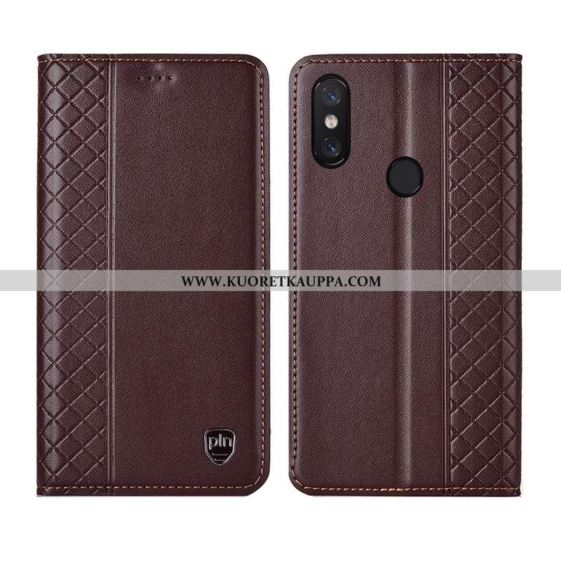 Kuori Xiaomi Mi 8 Pro, Kuoret Xiaomi Mi 8 Pro, Kotelo Xiaomi Mi 8 Pro Aito Nahka Kukkakuvio Nahkakuo