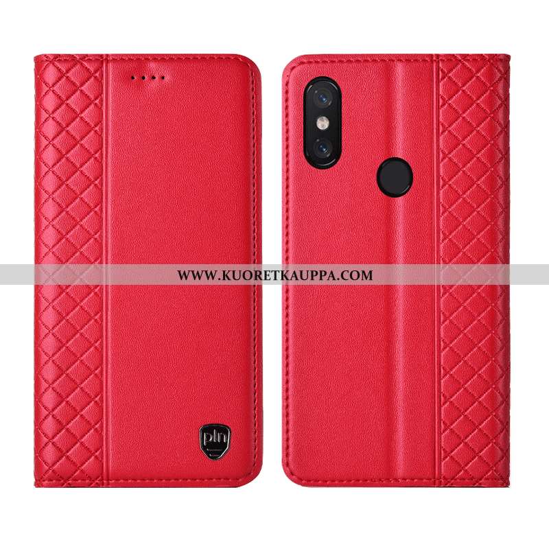 Kuori Xiaomi Mi 8 Pro, Kuoret Xiaomi Mi 8 Pro, Kotelo Xiaomi Mi 8 Pro Aito Nahka Kukkakuvio Nahkakuo