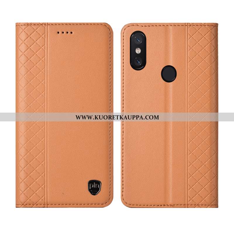 Kuori Xiaomi Mi 8 Pro, Kuoret Xiaomi Mi 8 Pro, Kotelo Xiaomi Mi 8 Pro Aito Nahka Kukkakuvio Nahkakuo