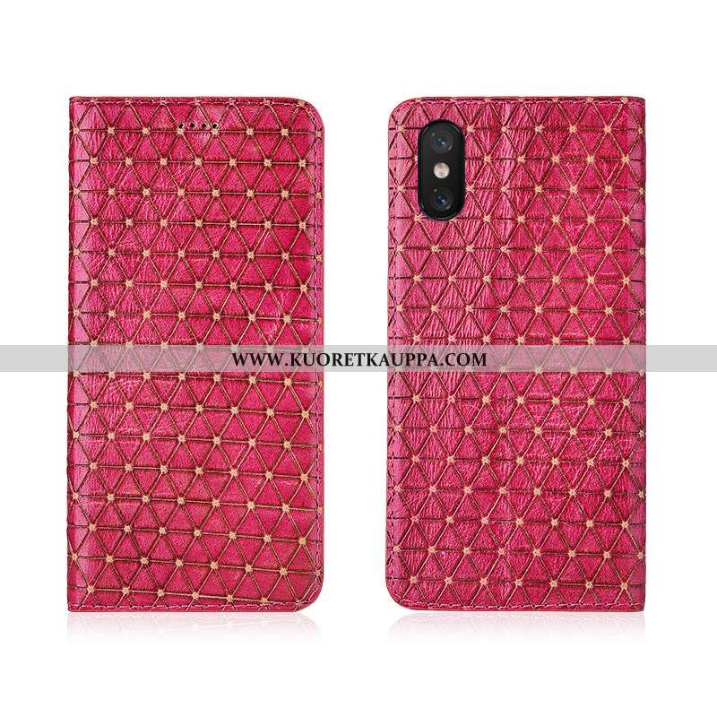 Kuori Xiaomi Mi 8 Pro, Kuoret Xiaomi Mi 8 Pro, Kotelo Xiaomi Mi 8 Pro Aito Nahka Kukkakuvio Pleedi N