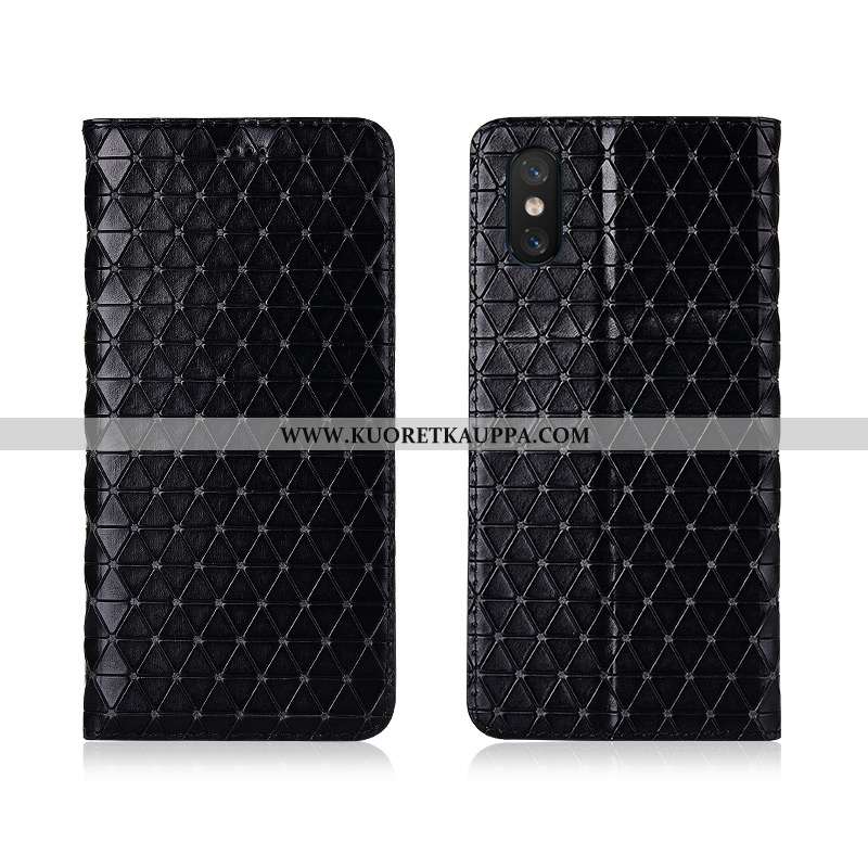 Kuori Xiaomi Mi 8 Pro, Kuoret Xiaomi Mi 8 Pro, Kotelo Xiaomi Mi 8 Pro Aito Nahka Kukkakuvio Pleedi N