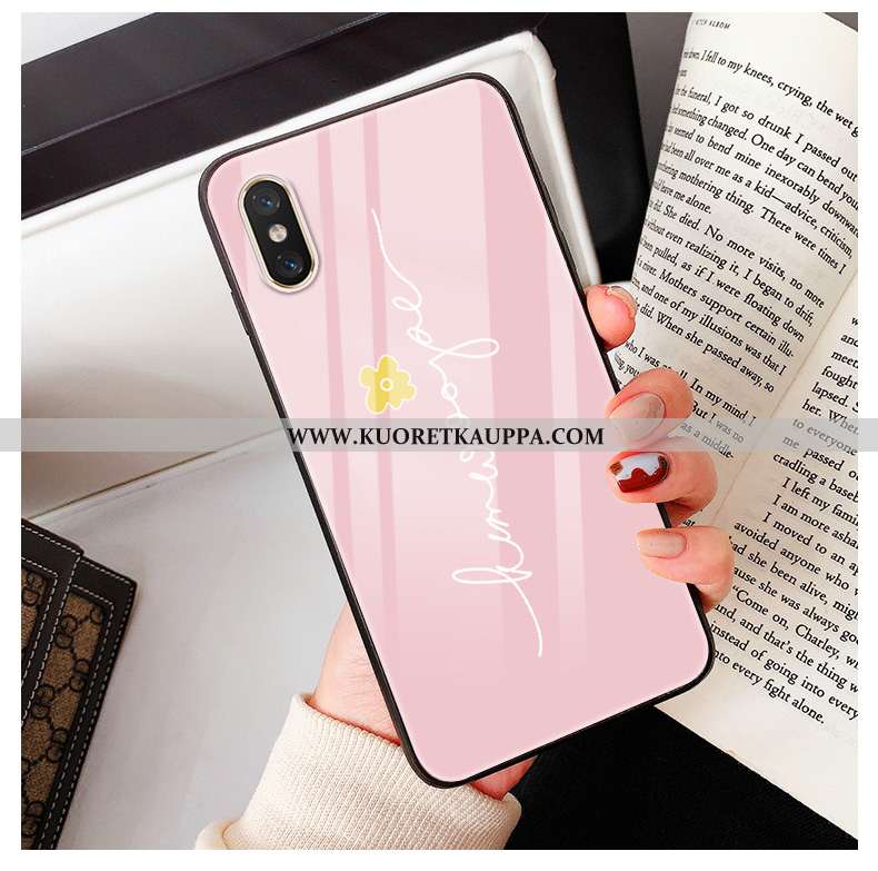 Kuori Xiaomi Mi 8 Pro, Kuoret Xiaomi Mi 8 Pro, Kotelo Xiaomi Mi 8 Pro Kukkakuvio Lasi Pieni Kukka- N