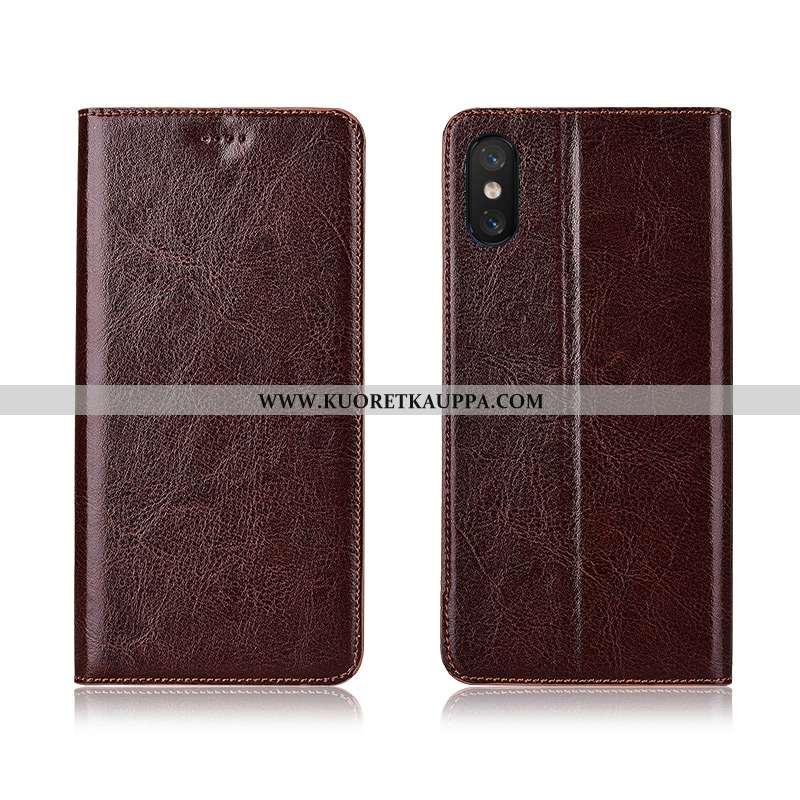 Kuori Xiaomi Mi 8 Pro, Kuoret Xiaomi Mi 8 Pro, Kotelo Xiaomi Mi 8 Pro Nahkakuori Aito Nahka All Incl