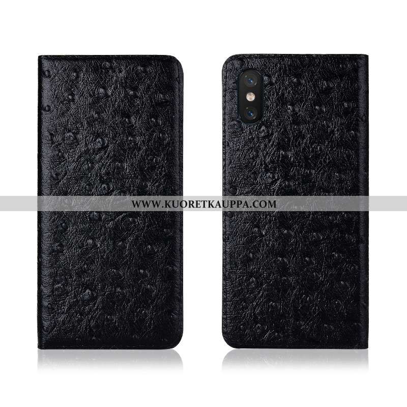 Kuori Xiaomi Mi 8 Pro, Kuoret Xiaomi Mi 8 Pro, Kotelo Xiaomi Mi 8 Pro Nahkakuori Aito Nahka Pehmeä N