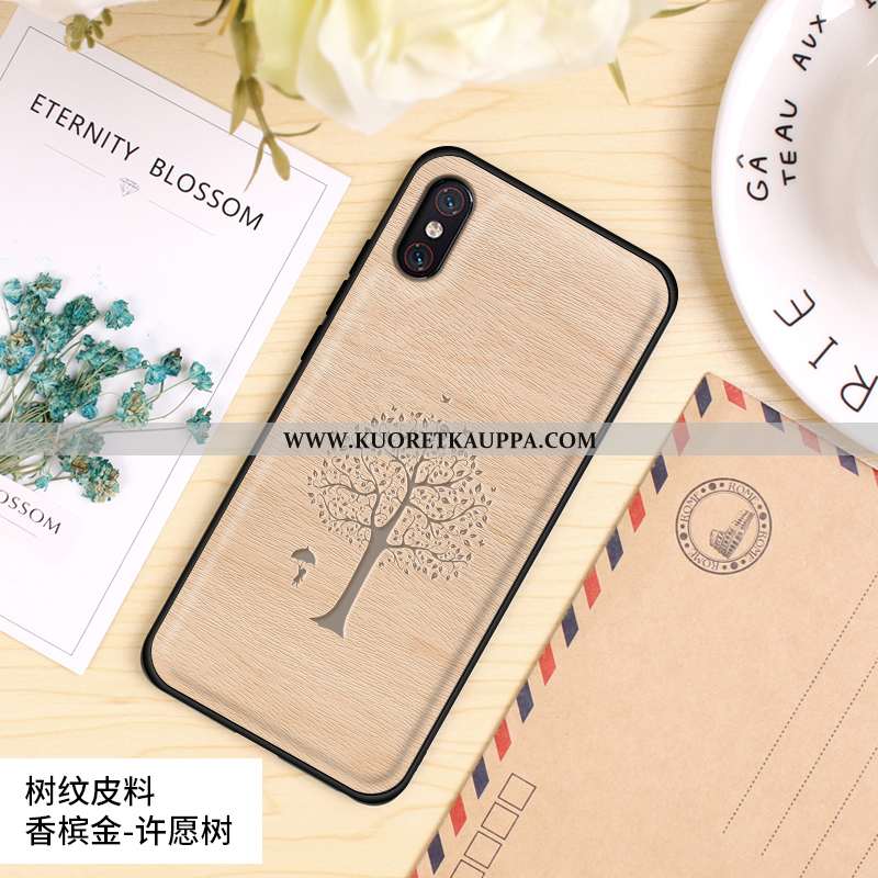 Kuori Xiaomi Mi 8 Pro, Kuoret Xiaomi Mi 8 Pro, Kotelo Xiaomi Mi 8 Pro Nahkakuori Tila Suuntaus Orans