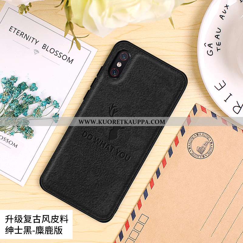 Kuori Xiaomi Mi 8 Pro, Kuoret Xiaomi Mi 8 Pro, Kotelo Xiaomi Mi 8 Pro Pesty Suede Vuosikerta Silikon