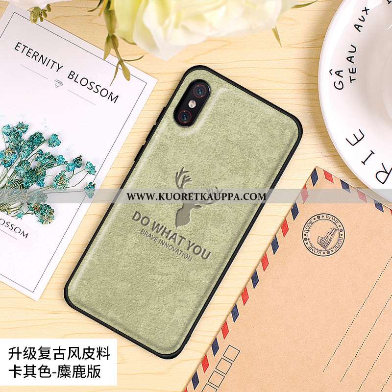 Kuori Xiaomi Mi 8 Pro, Kuoret Xiaomi Mi 8 Pro, Kotelo Xiaomi Mi 8 Pro Pesty Suede Vuosikerta Silikon