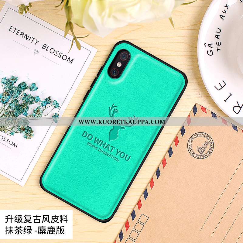 Kuori Xiaomi Mi 8 Pro, Kuoret Xiaomi Mi 8 Pro, Kotelo Xiaomi Mi 8 Pro Pesty Suede Vuosikerta Silikon