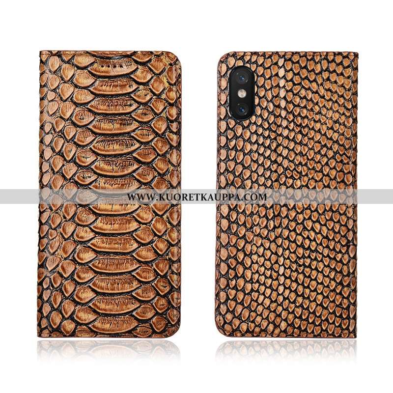 Kuori Xiaomi Mi 8 Pro, Kuoret Xiaomi Mi 8 Pro, Kotelo Xiaomi Mi 8 Pro Silikoni Suojaus Aito Nahka Pu