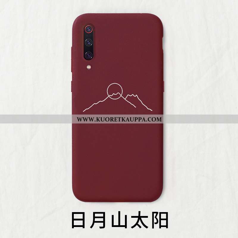 Kuori Xiaomi Mi 9, Kuoret Xiaomi Mi 9, Kotelo Xiaomi Mi 9 Luova Aurinko Punainen Nuoret Valkoinen