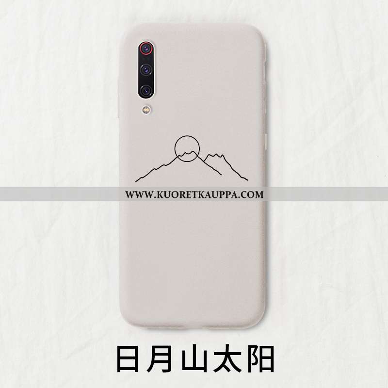 Kuori Xiaomi Mi 9, Kuoret Xiaomi Mi 9, Kotelo Xiaomi Mi 9 Luova Aurinko Punainen Nuoret Valkoinen