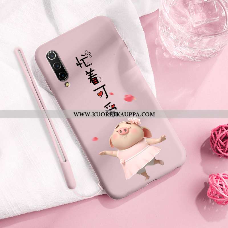 Kuori Xiaomi Mi 9, Kuoret Xiaomi Mi 9, Kotelo Xiaomi Mi 9 Luova Sarjakuva Silikoni Valo Keltaiset