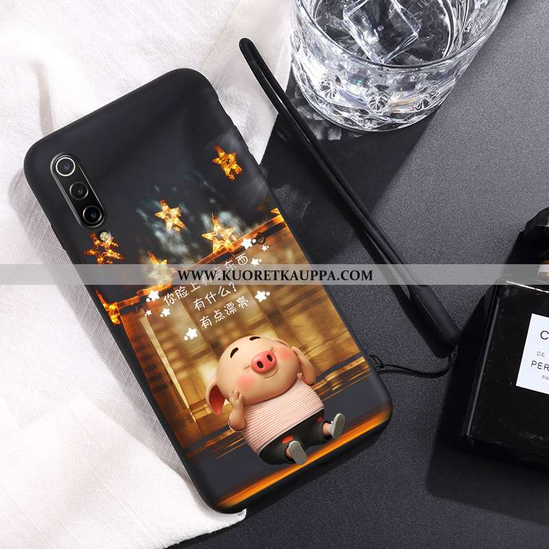 Kuori Xiaomi Mi 9, Kuoret Xiaomi Mi 9, Kotelo Xiaomi Mi 9 Luova Sarjakuva Silikoni Valo Keltaiset