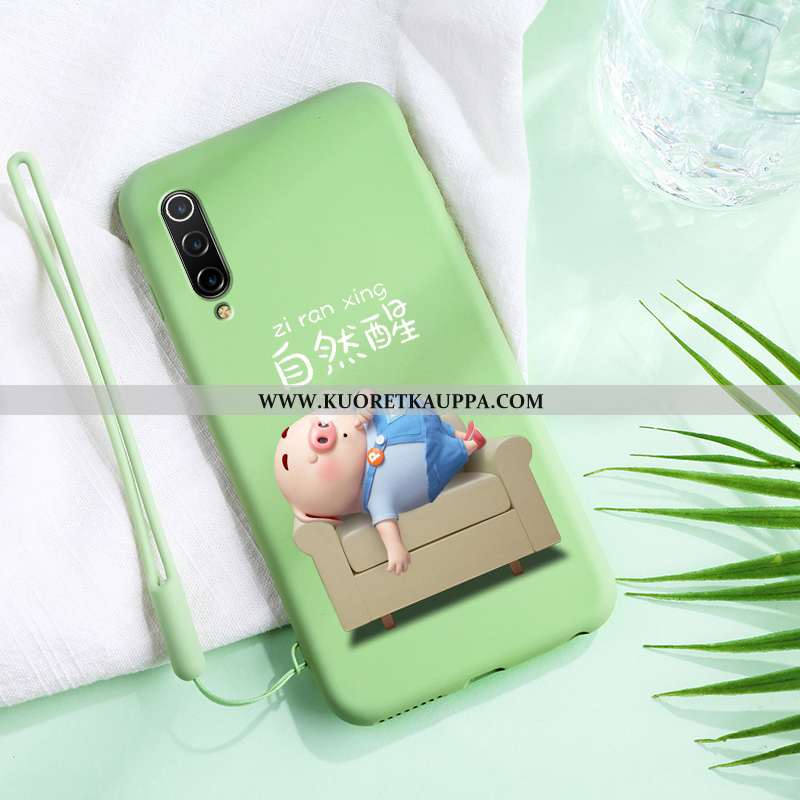 Kuori Xiaomi Mi 9, Kuoret Xiaomi Mi 9, Kotelo Xiaomi Mi 9 Luova Sarjakuva Silikoni Valo Keltaiset