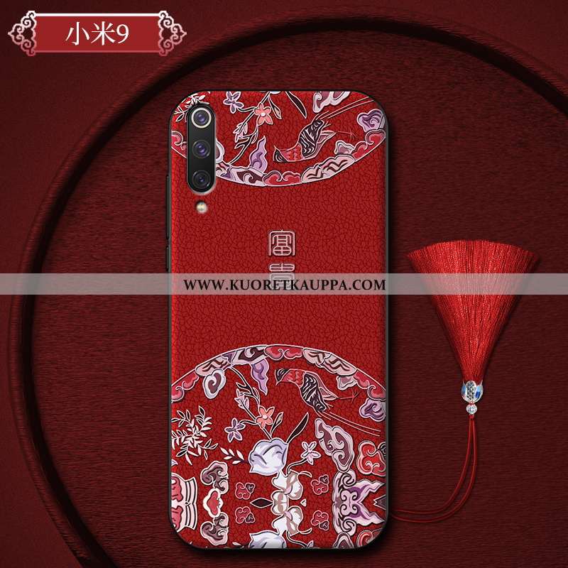 Kuori Xiaomi Mi 9, Kuoret Xiaomi Mi 9, Kotelo Xiaomi Mi 9 Luova Suuntaus Pesty Suede Kiinalainen Tyy