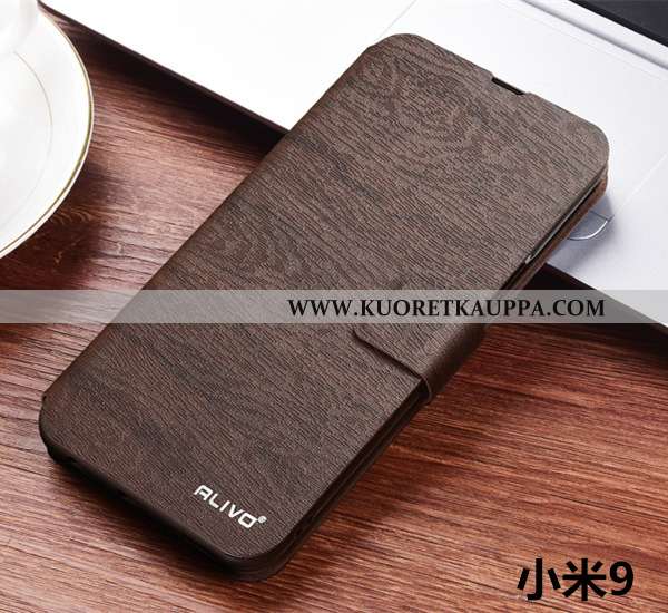 Kuori Xiaomi Mi 9, Kuoret Xiaomi Mi 9, Kotelo Xiaomi Mi 9 Nahkakuori Läpinäkyvä Simpukka All Inclusi